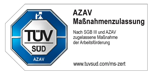 TÜV SÜD Siegel AZAV Maßnahmenzulassung