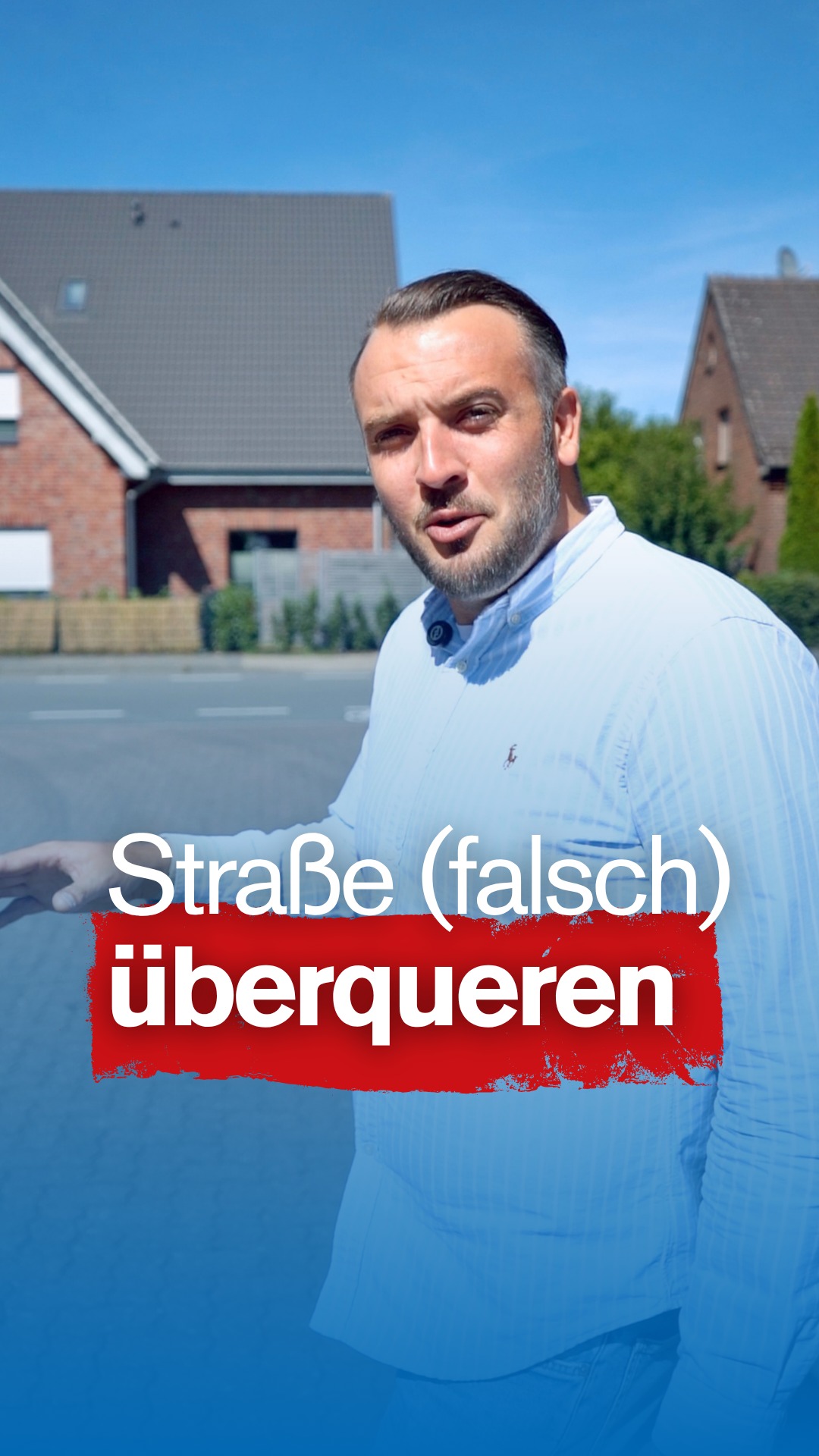 😱 5€ Bußgeld für das falsche Überqueren einer Straße - und bis zu 10€ bei Gefährdung oder Unfall!